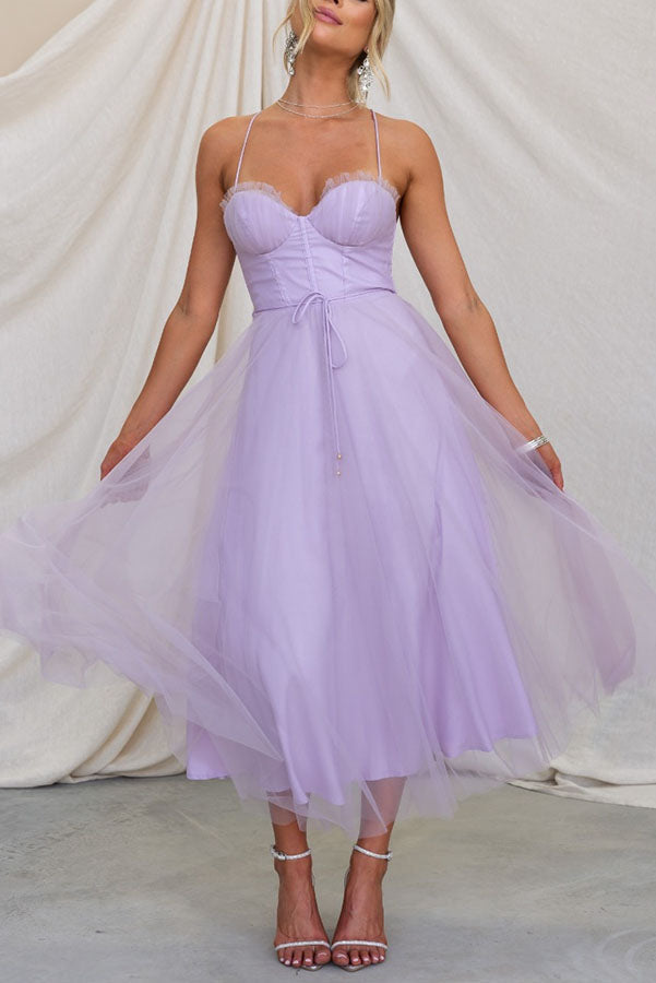 Women's Corset Midi Summer Dress