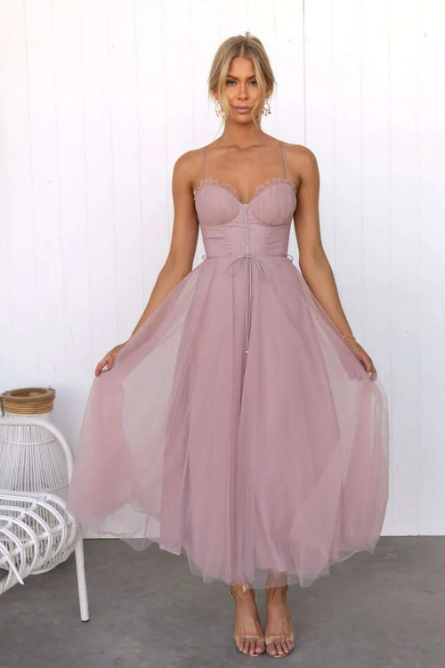 Women's Corset Midi Summer Dress