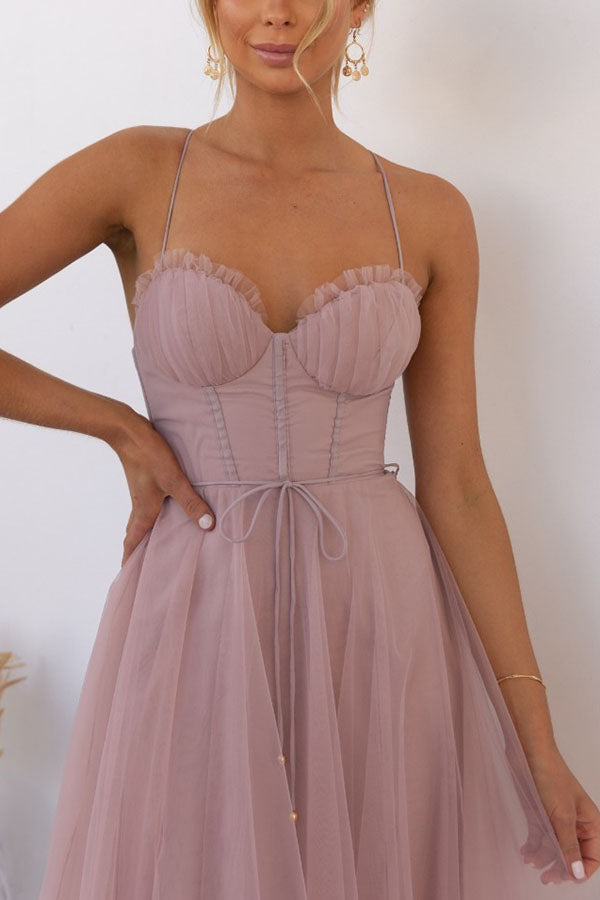 Women's Corset Midi Summer Dress
