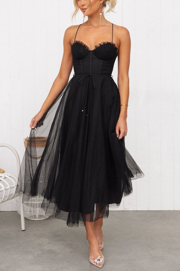Women's Corset Midi Summer Dress