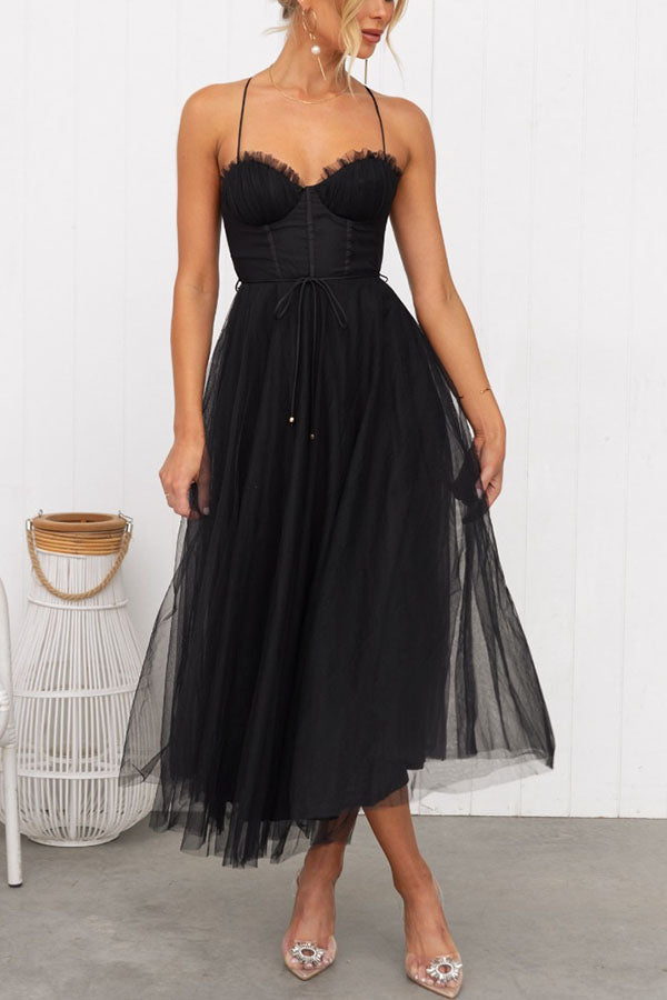 Women's Corset Midi Summer Dress