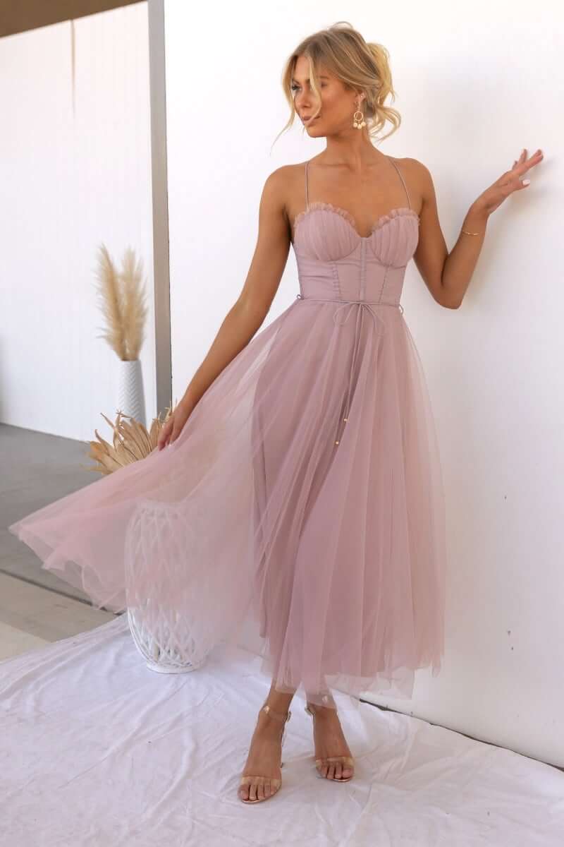 Women's Corset Midi Summer Dress