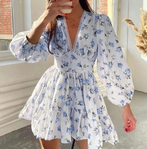 Women's Crochet Lace Mini Dress