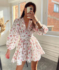 Women's Crochet Lace Mini Dress