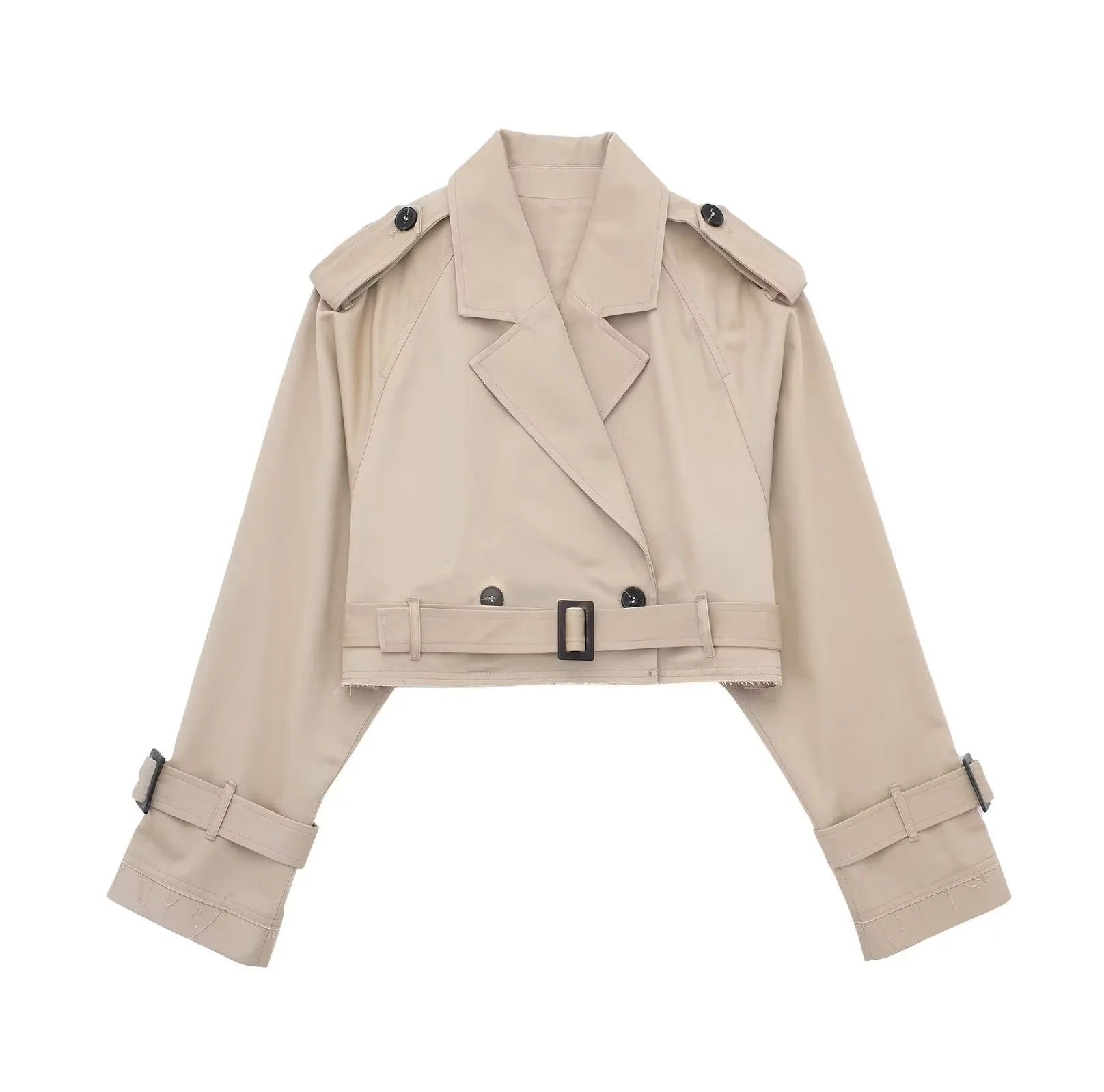 Women's Cropped Mini Trench Coat