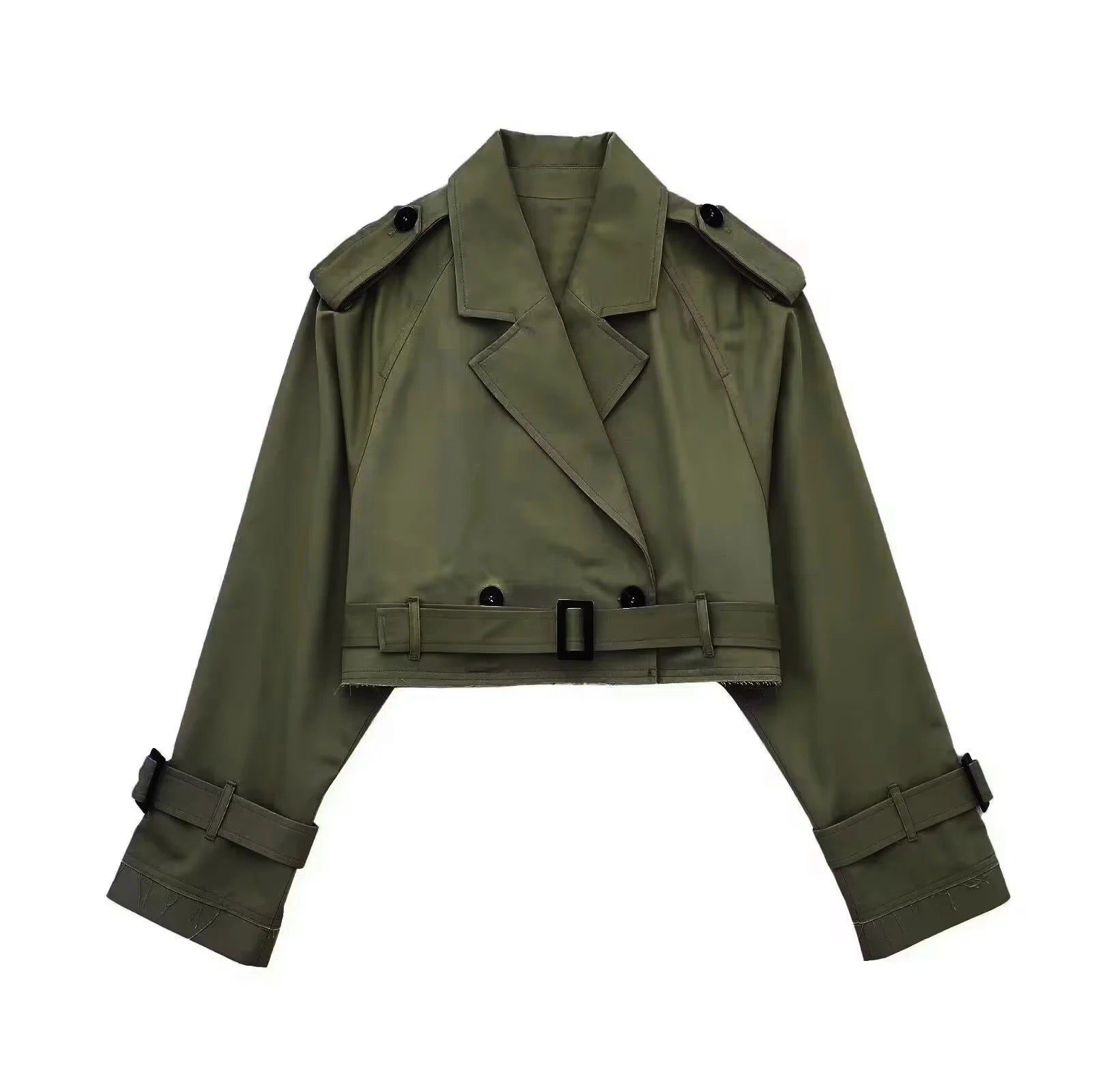 Women's Cropped Mini Trench Coat