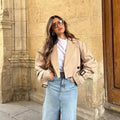 Women's Cropped Mini Trench Coat