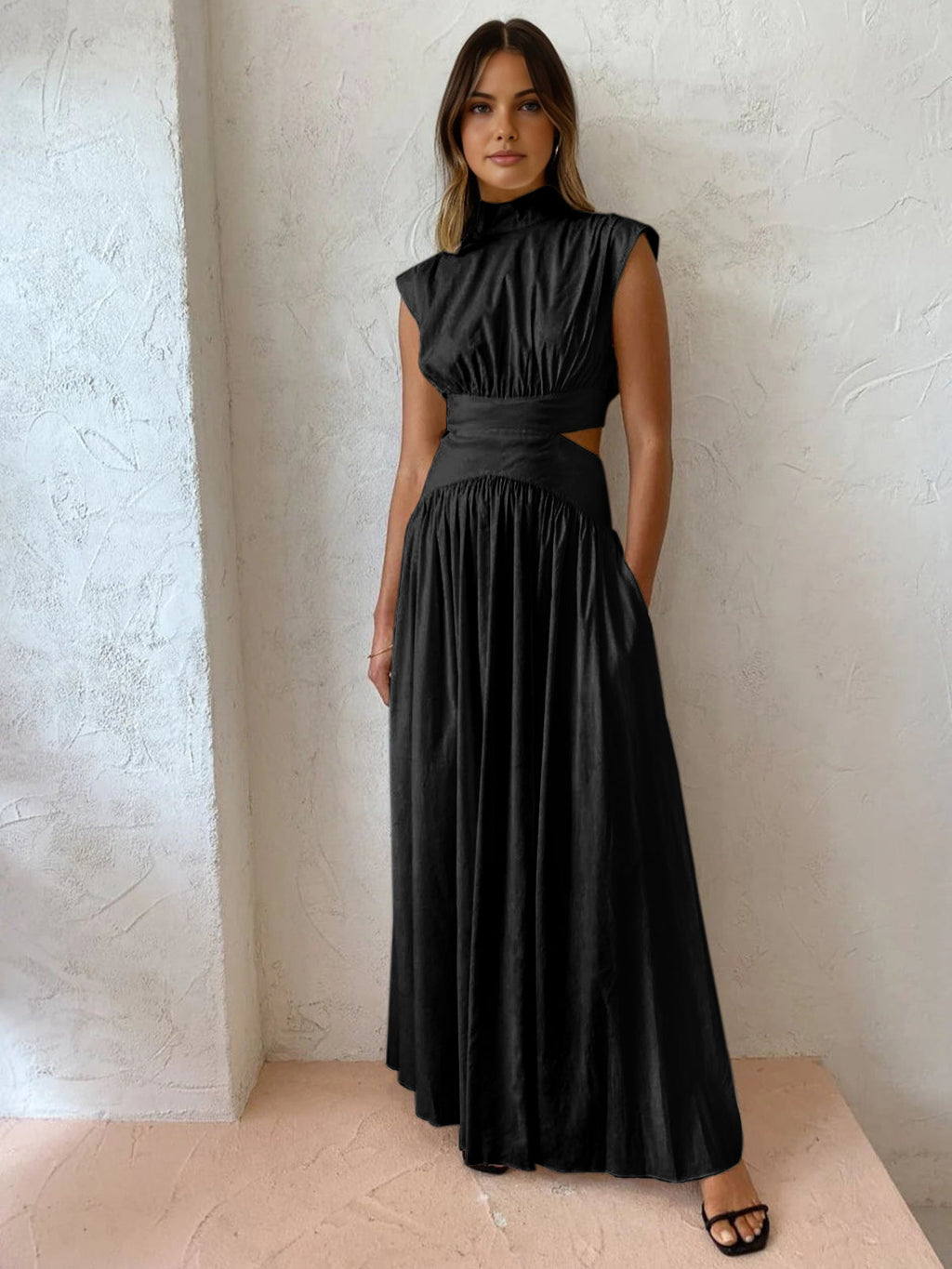 Women's Cut-Out Maxi Dress for Summer