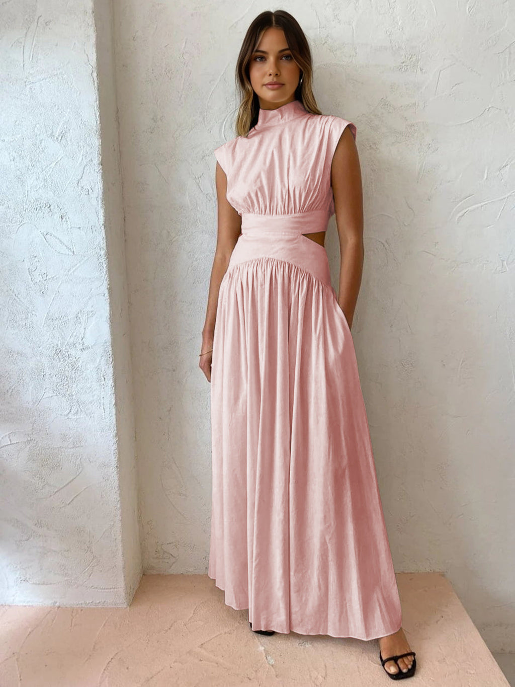 Women's Cut-Out Maxi Dress for Summer
