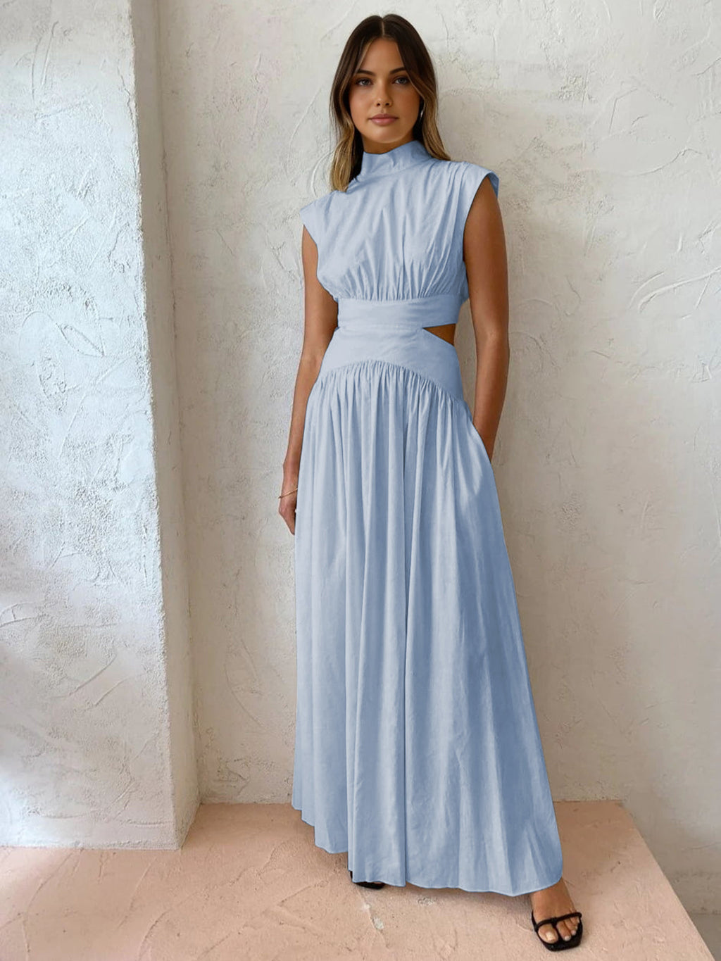 Women's Cut-Out Maxi Dress for Summer