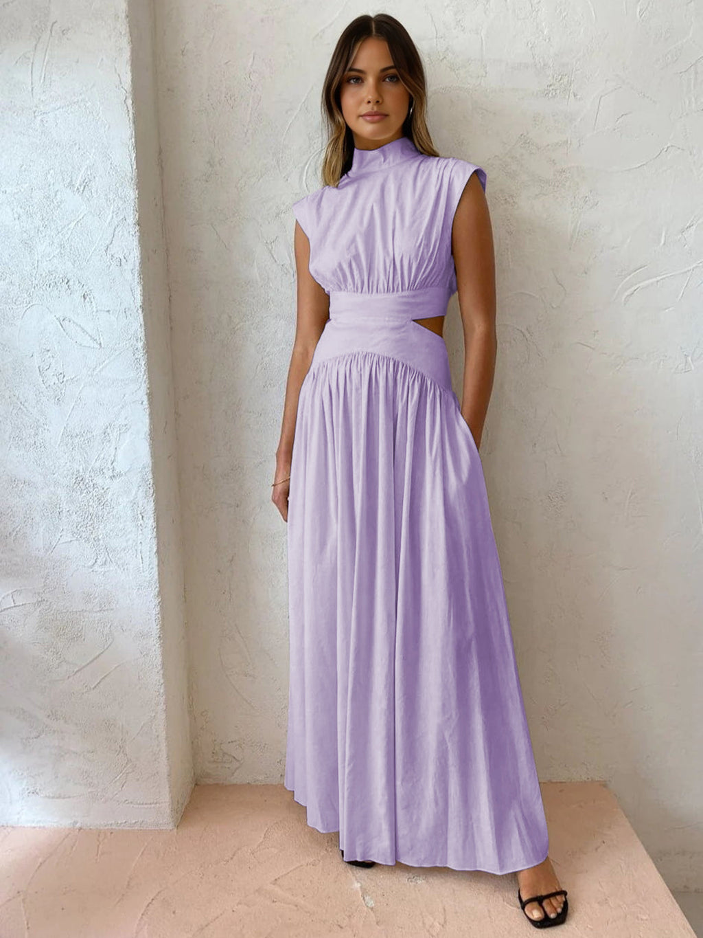 Women's Cut-Out Maxi Dress for Summer