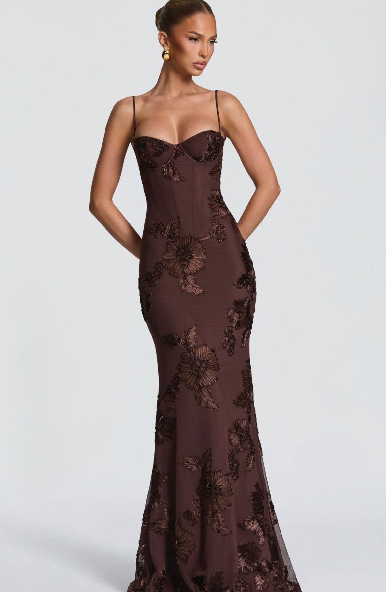 Women's Elegant Lace Maxi Dress