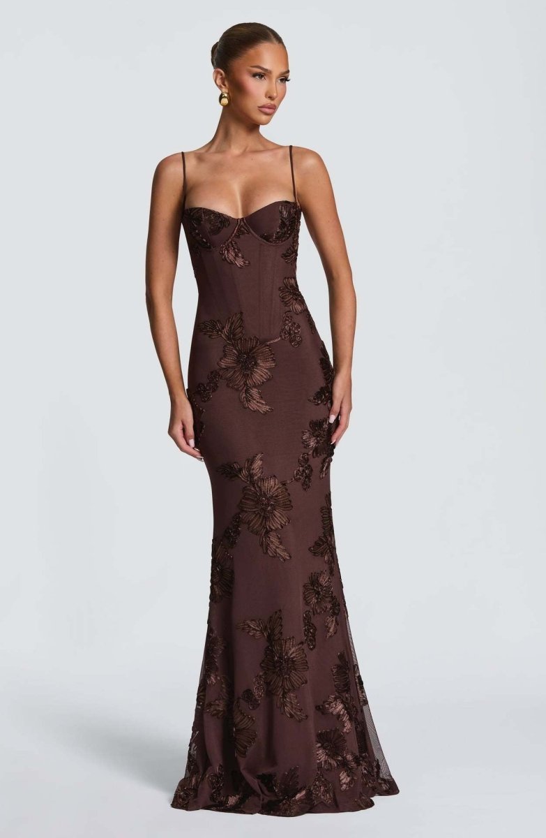 Women's Elegant Lace Maxi Dress