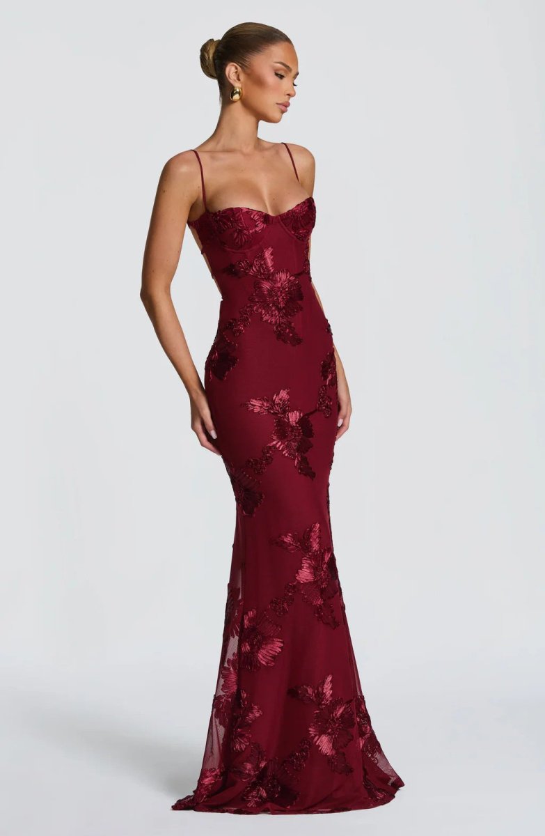 Women's Elegant Lace Maxi Dress