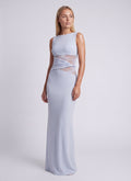 Women's Elegant Lace Waist Maxi Dress