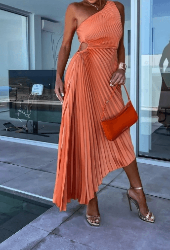 Women's Elegant Maxi Wedding Guest Dress