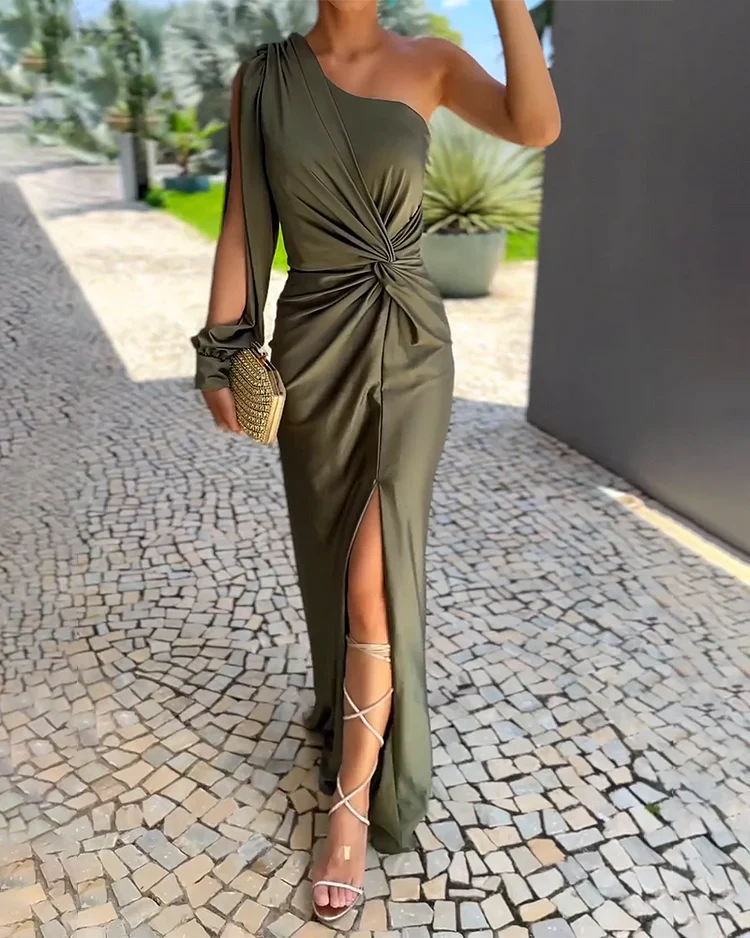 Women's Elegant Maxi Wrap Dress for Summer