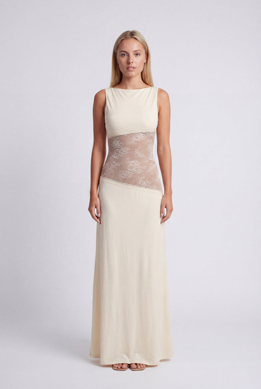 Women's Elegant Open Back Maxi Dress