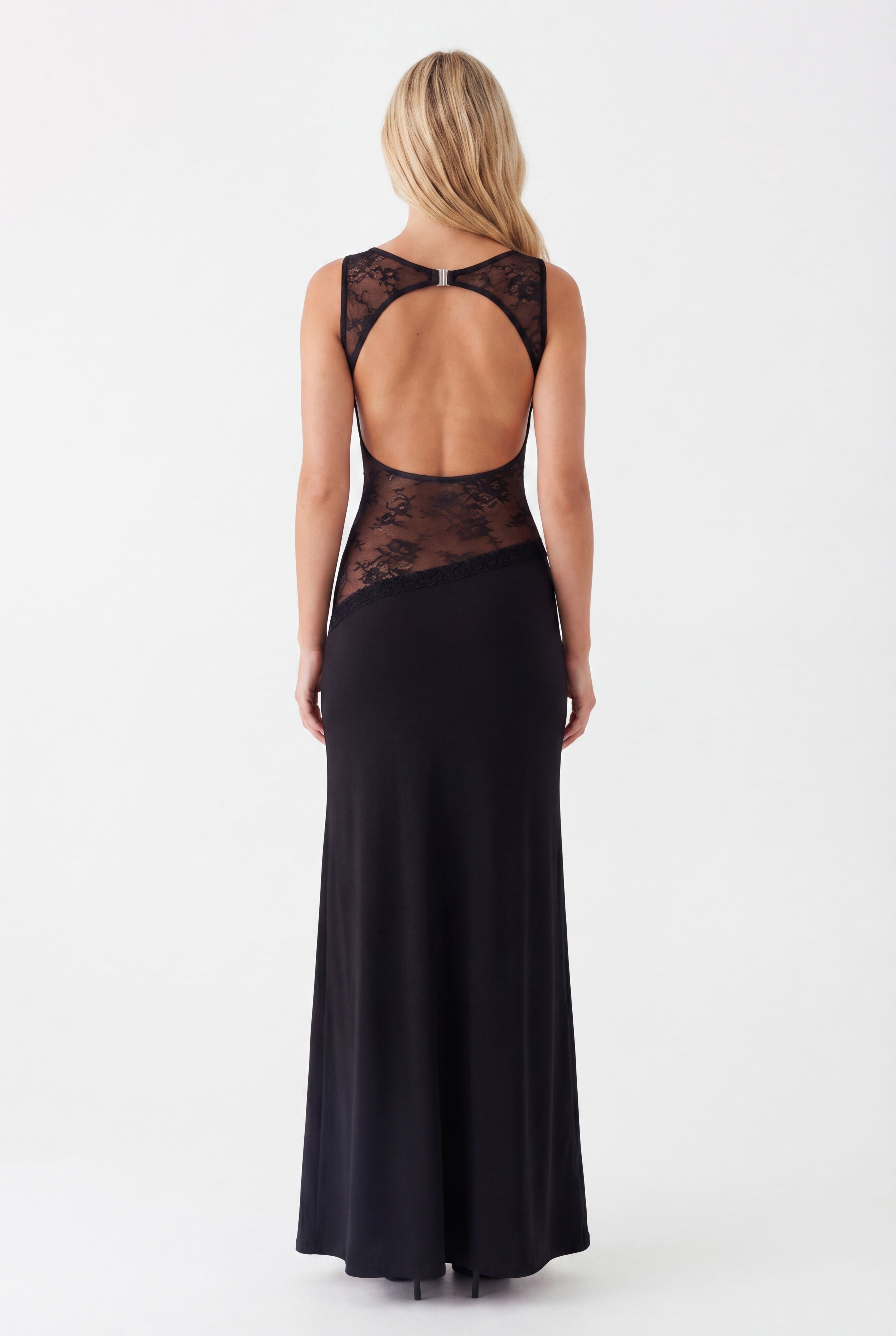 Women's Elegant Open Back Maxi Dress