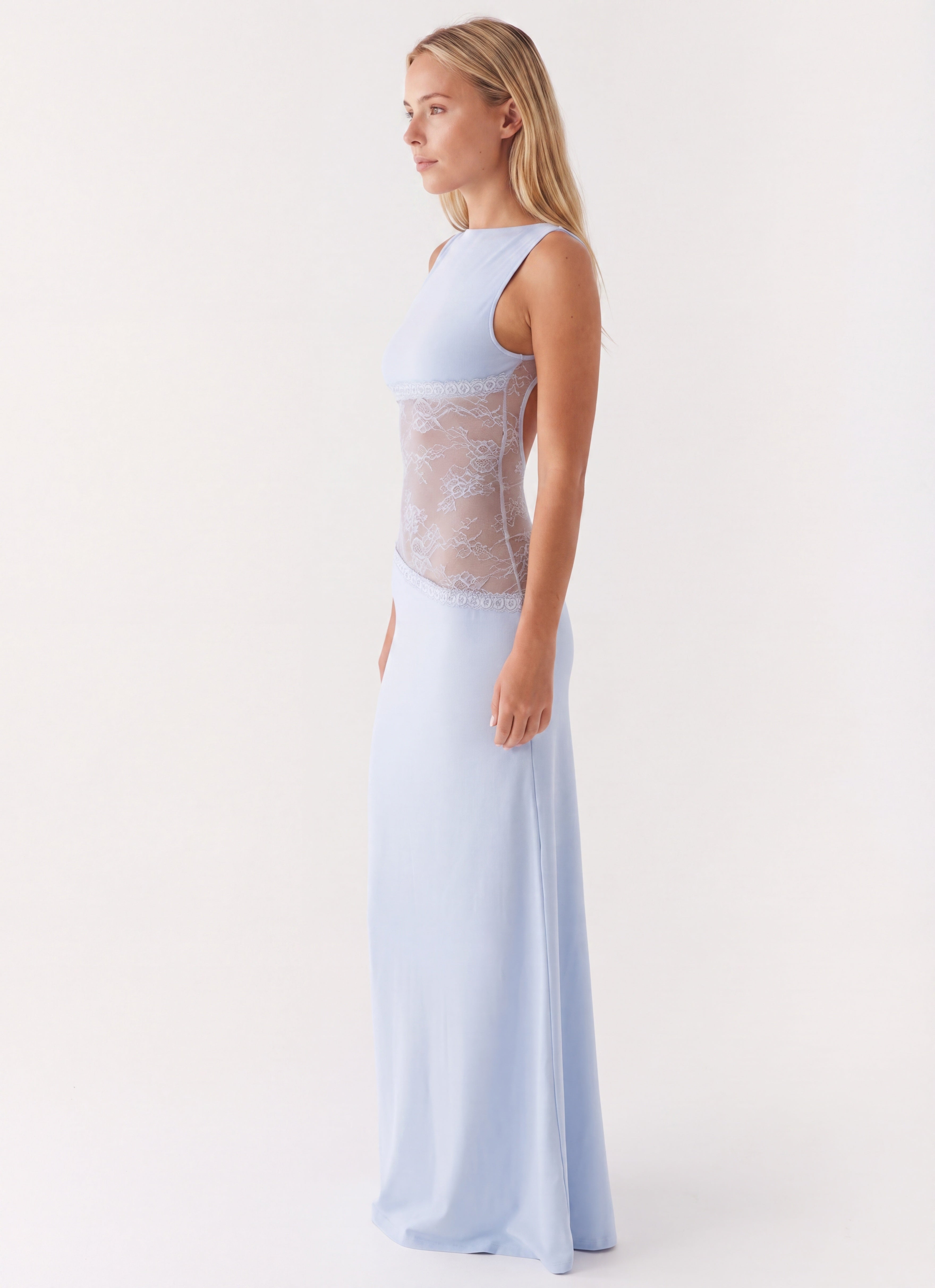Women's Elegant Open Back Maxi Dress