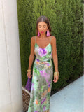 Women's Elegant Open Back Maxi Dress