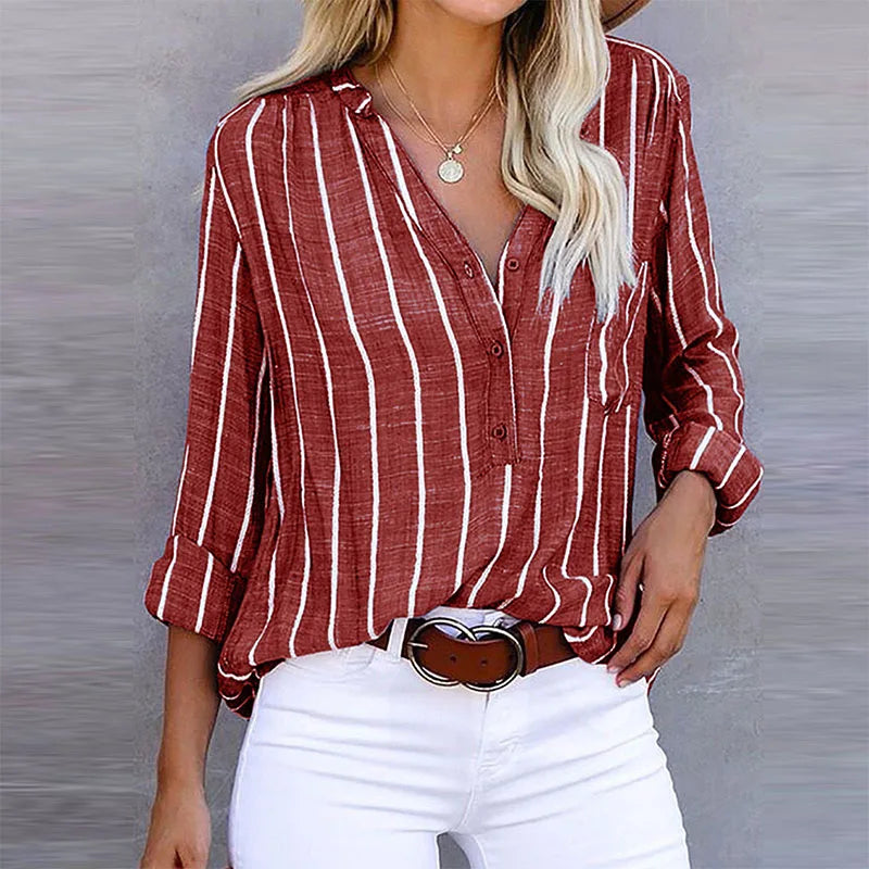 Women's Elegant Striped Blouse