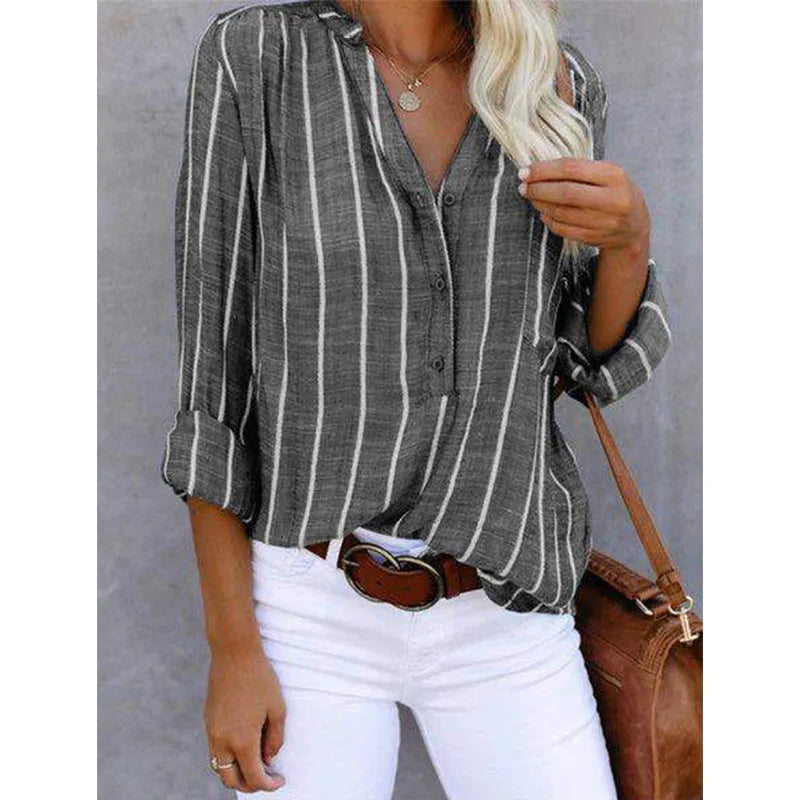 Women's Elegant Striped Blouse
