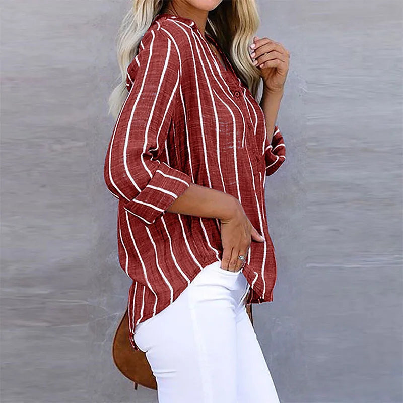 Women's Elegant Striped Blouse