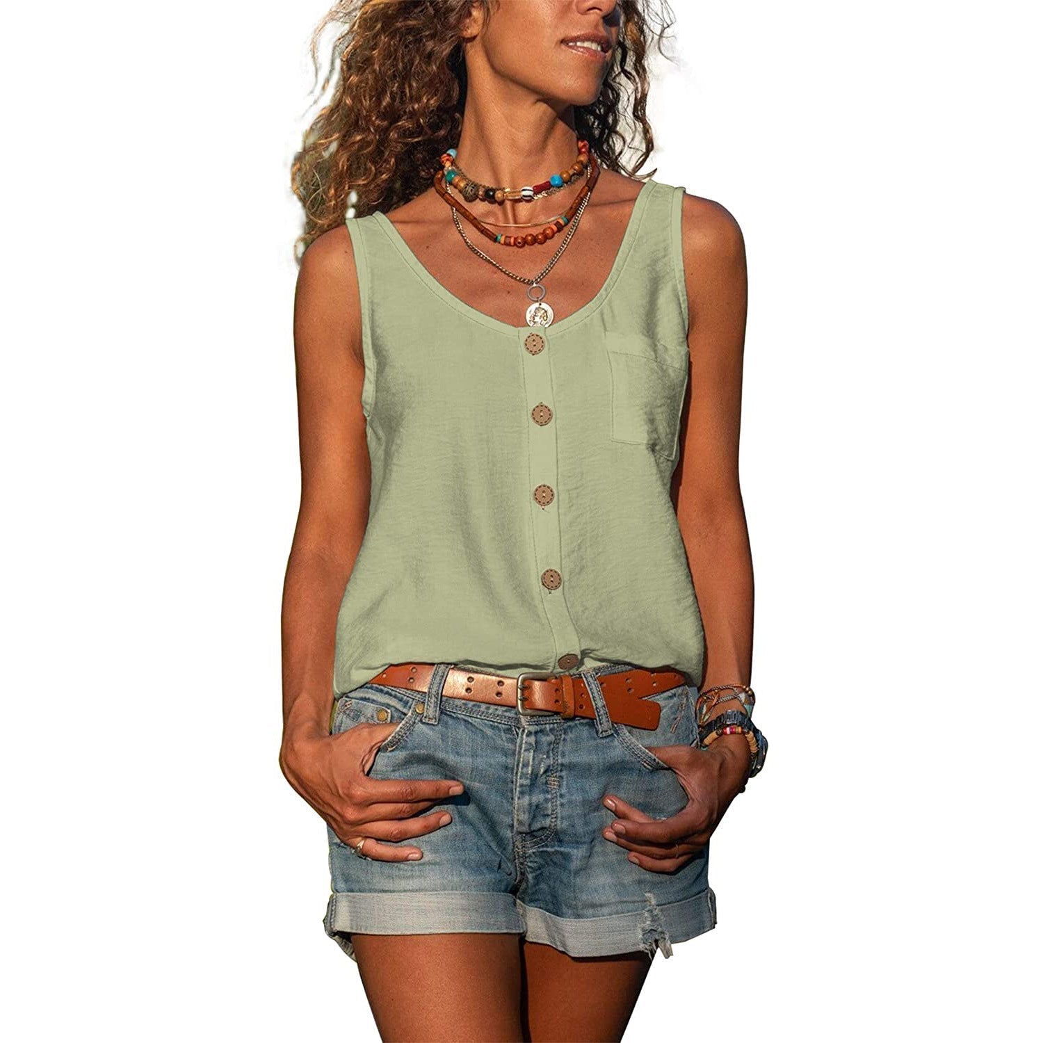 Women's Elegant Tank Top for Versatile Styling