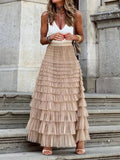 Women's Elegant Tulle Long Skirt