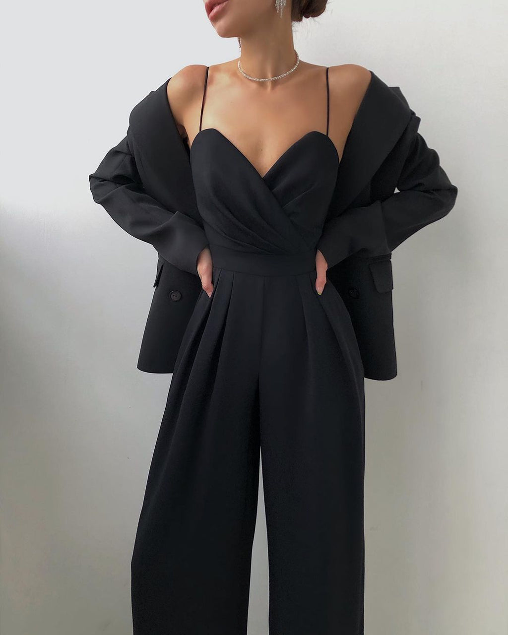 Women's Elegant Wide Leg Jumpsuit