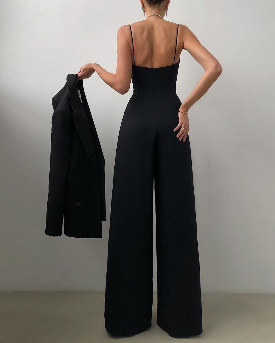 Women's Elegant Wide Leg Jumpsuit