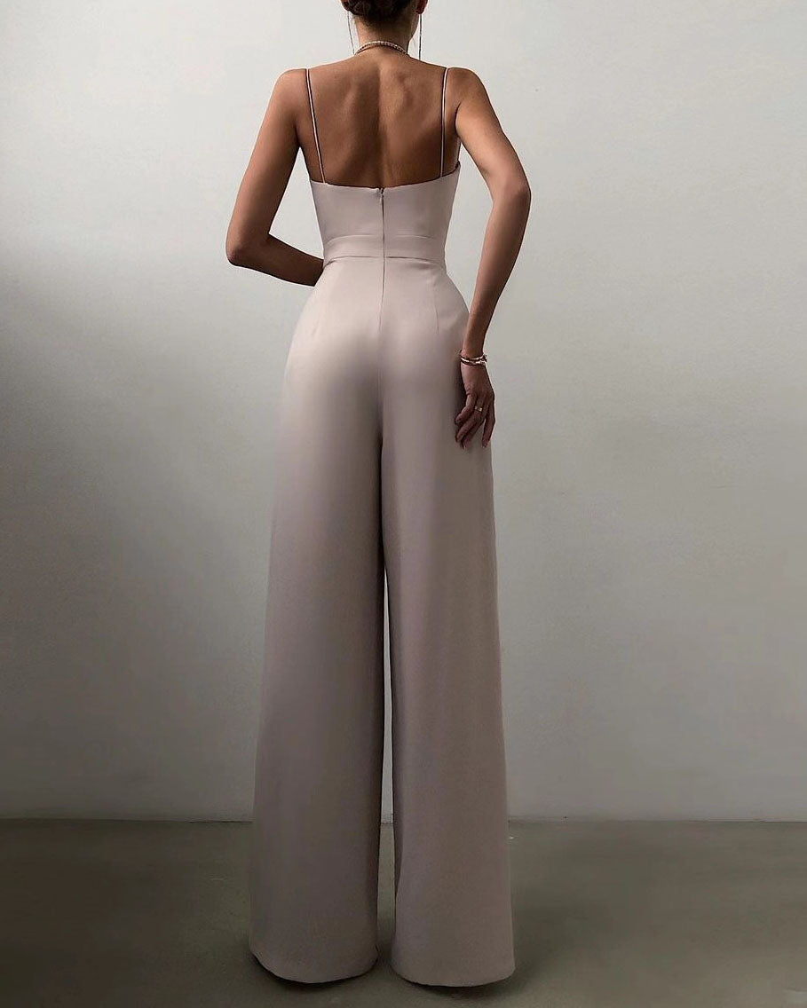 Women's Elegant Wide Leg Jumpsuit