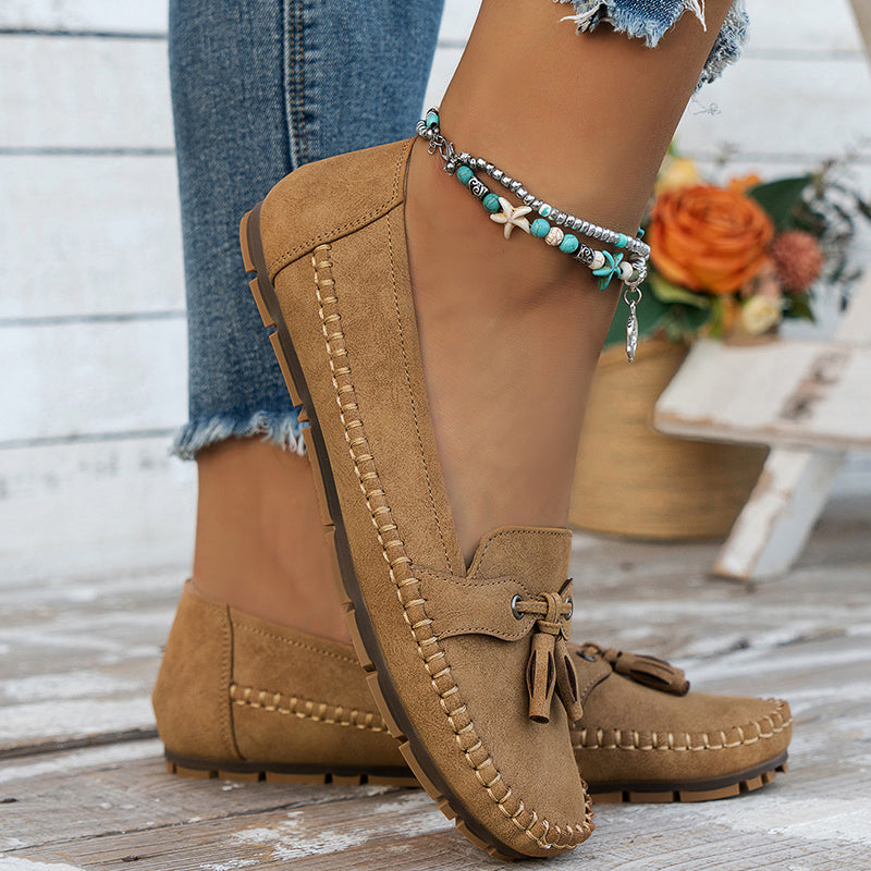 Women's Flat Loafer Moccasin Shoes for Everyday Comfort