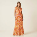 Women's Floral Maxi Dress for Summer