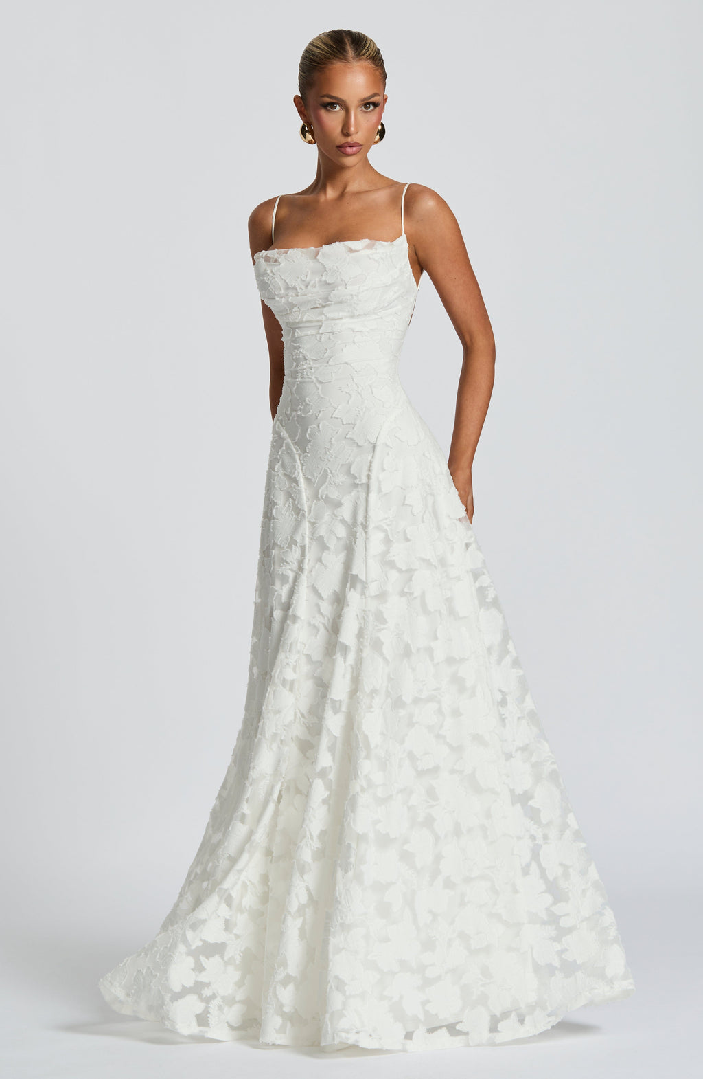 Women's Floral Maxi Dress with Spaghetti Straps