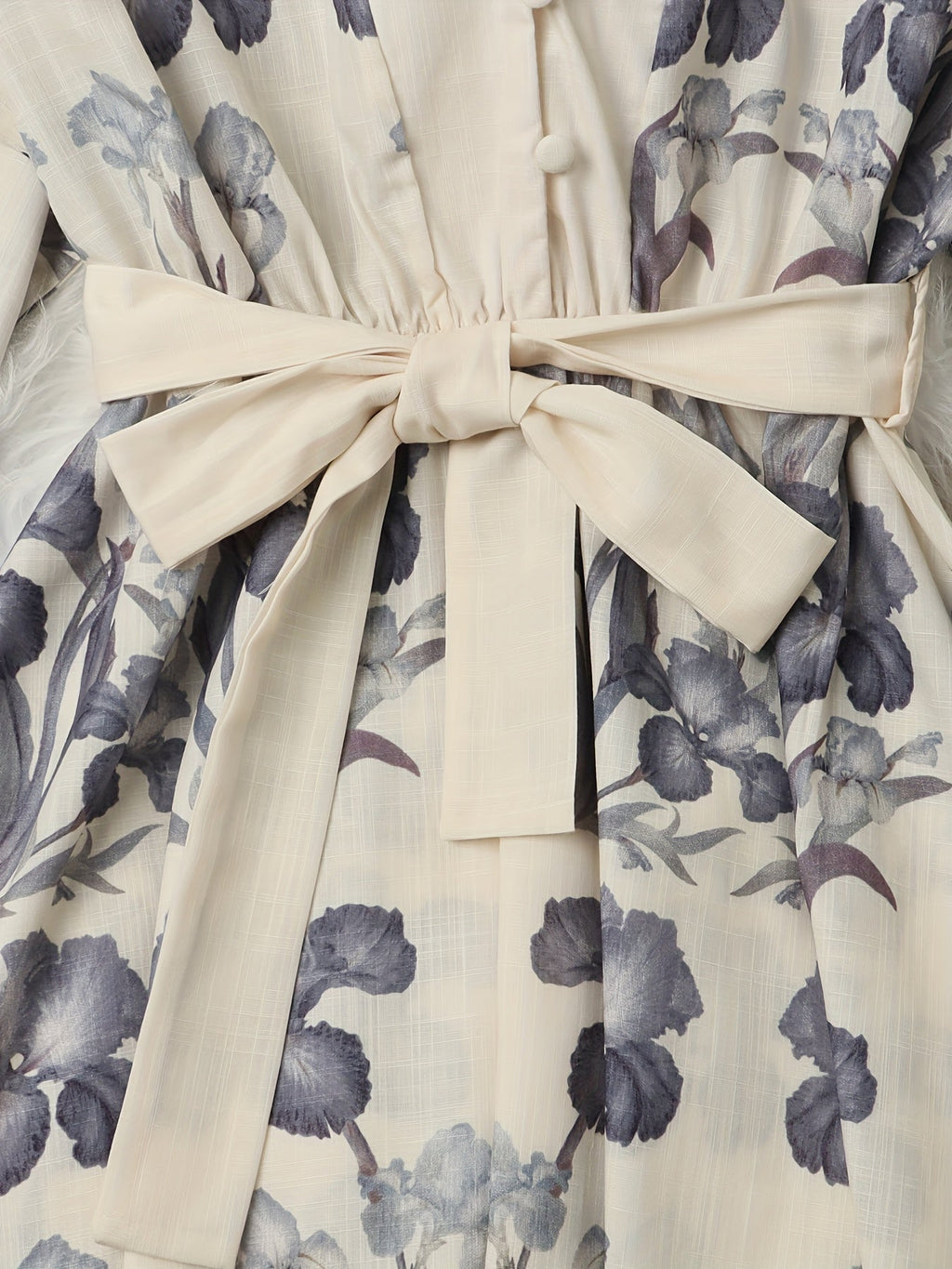 Women's Floral Print Blouse Midi Dress