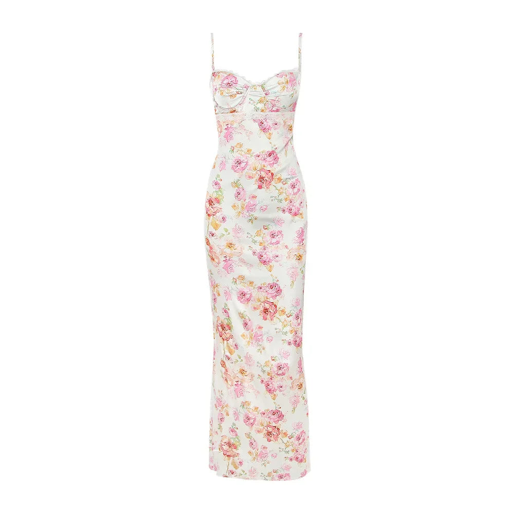 Women's Floral Print Maxi Dress for Summer