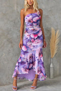 Women's Flounce Hem Midi Dress