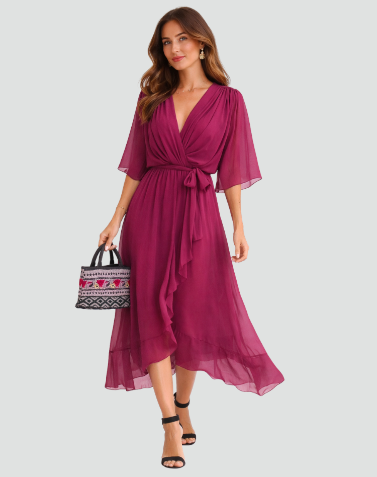Women's Flowing Midi Formal Dress