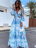 Women's Formal Maxi Dress with Cutouts