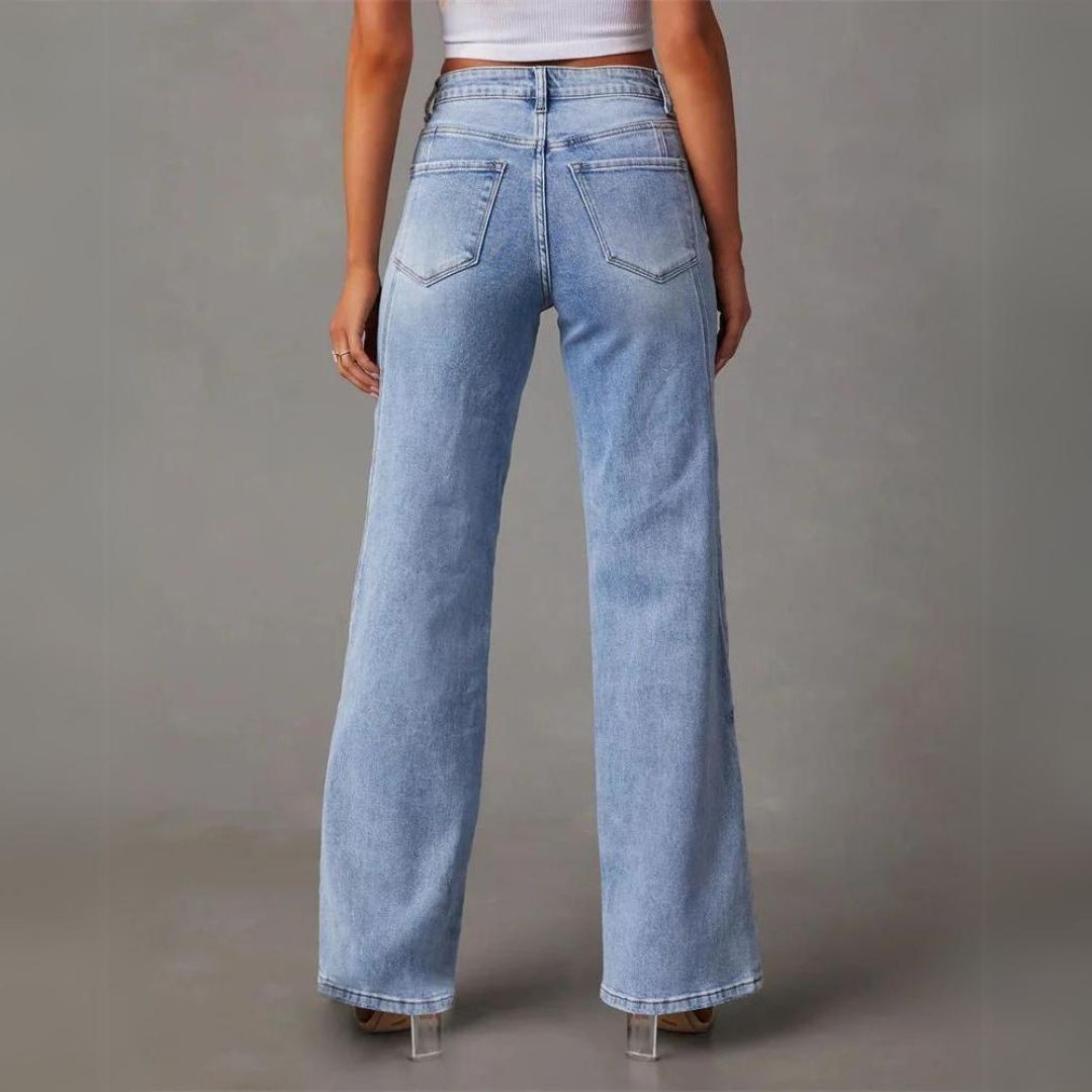 Women's High-Rise Wide Leg Jeans
