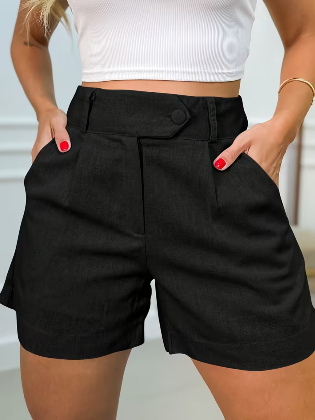 Women's High Waist Casual Summer Shorts