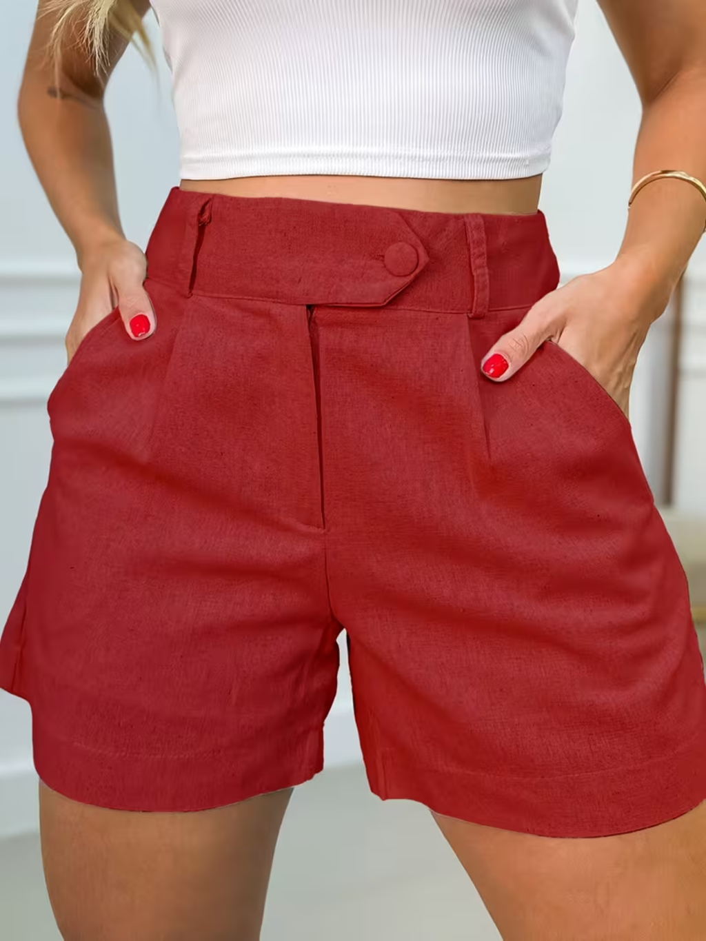 Women's High Waist Casual Summer Shorts