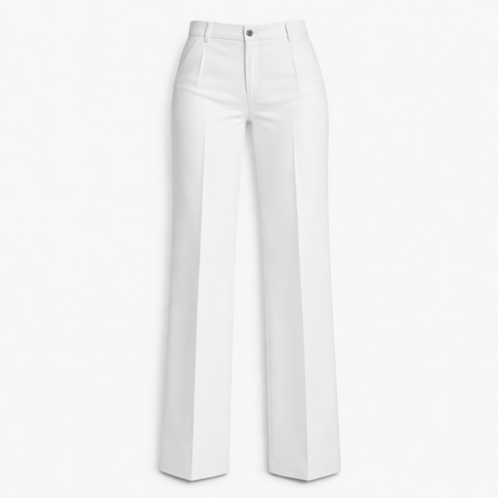 Women's High Waist Straight Leg Trousers