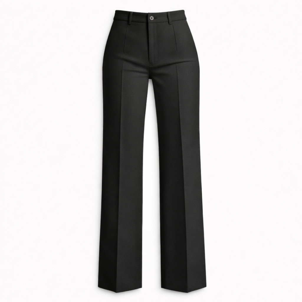 Women's High Waist Straight Leg Trousers