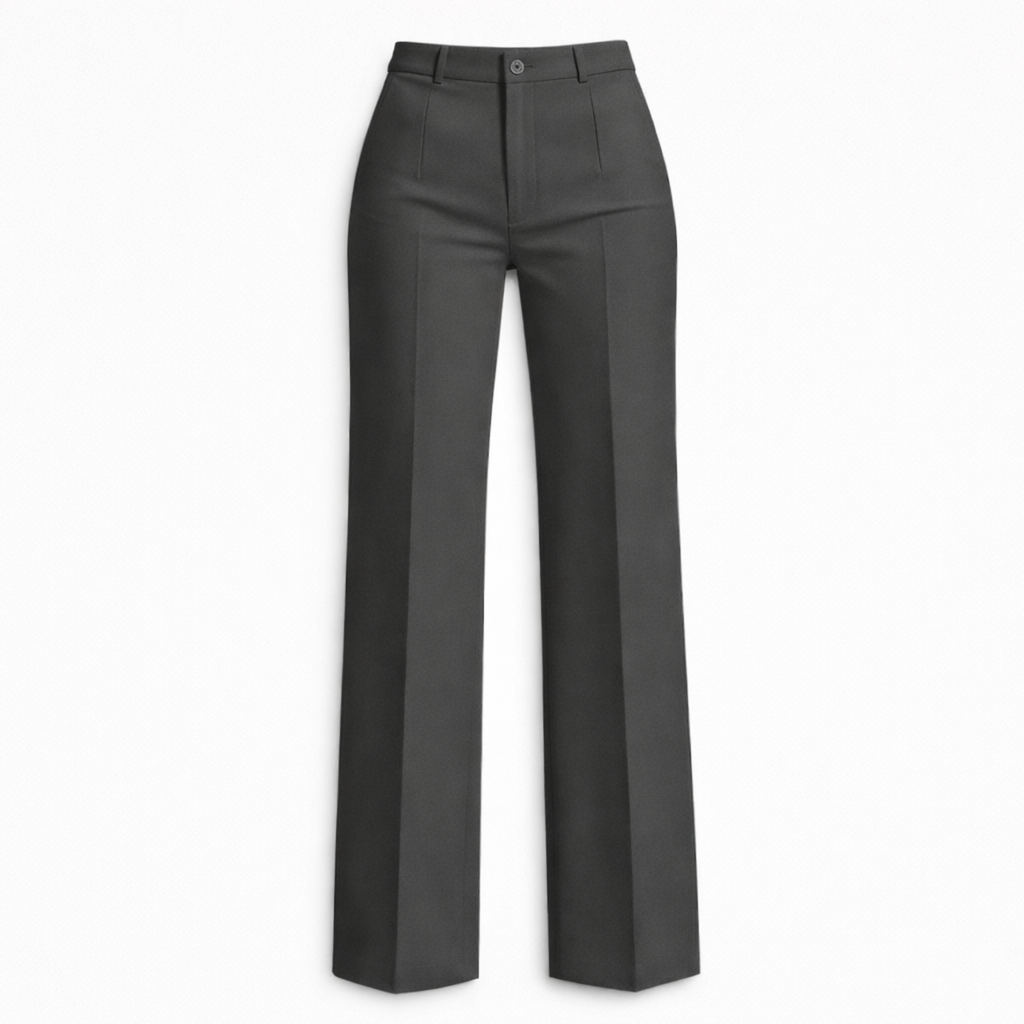 Women's High Waist Straight Leg Trousers