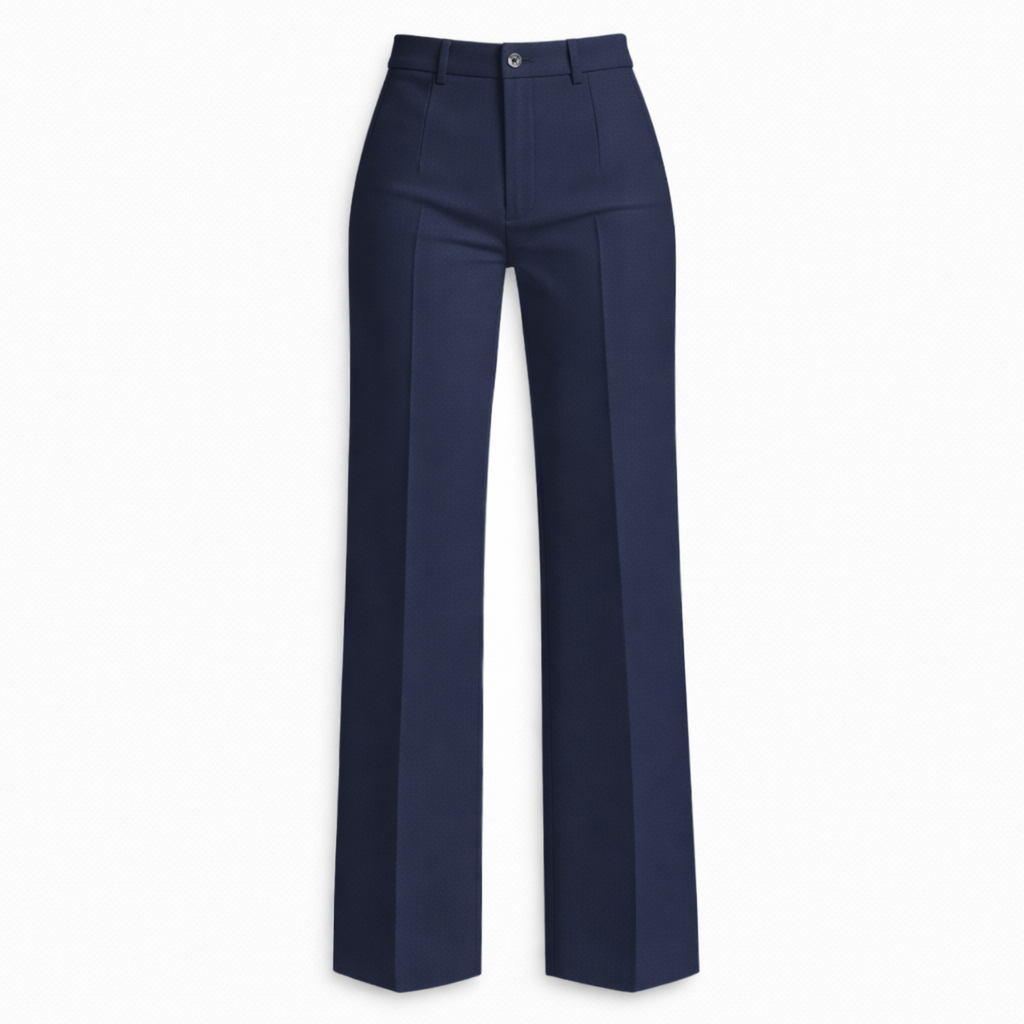 Women's High Waist Straight Leg Trousers
