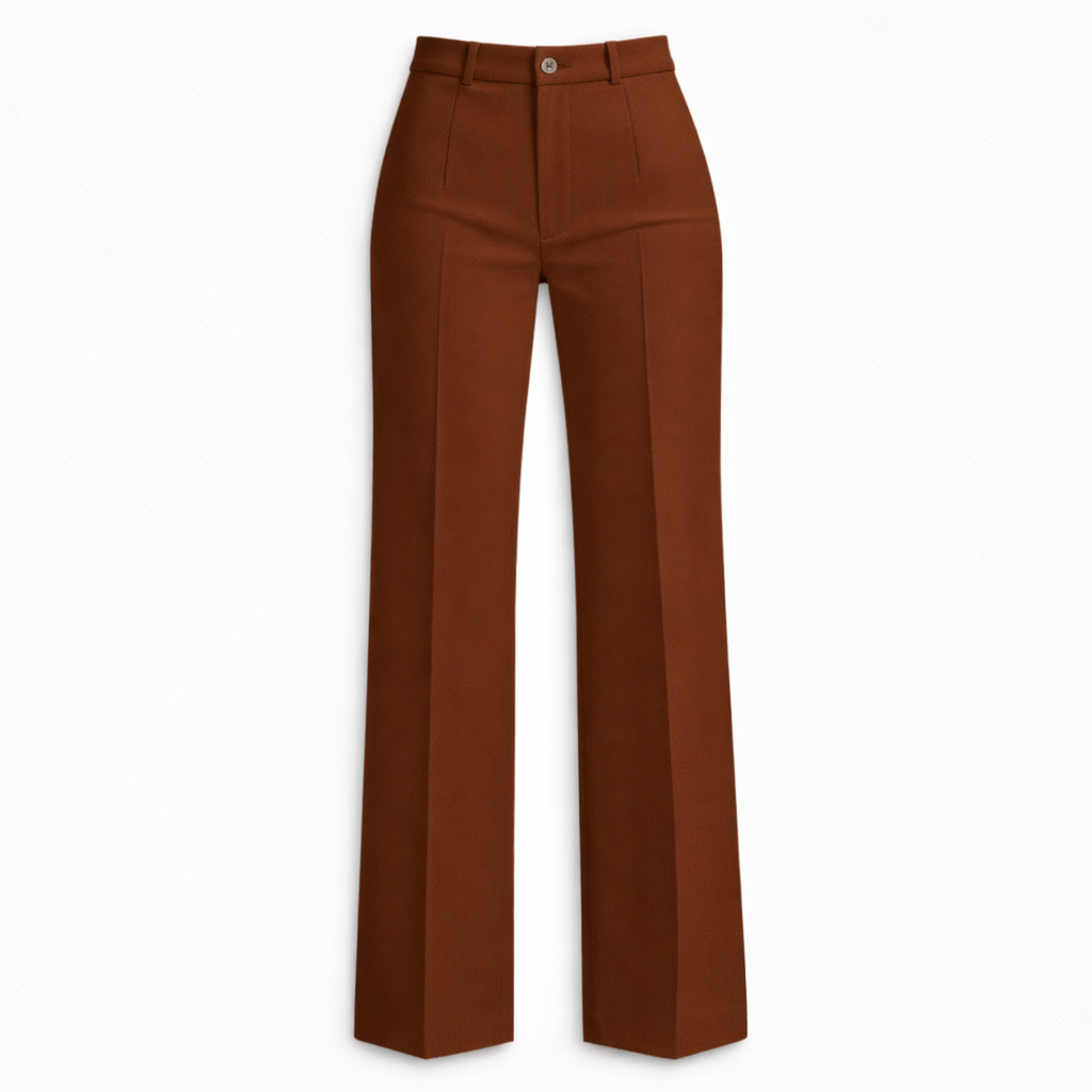 Women's High Waist Straight Leg Trousers