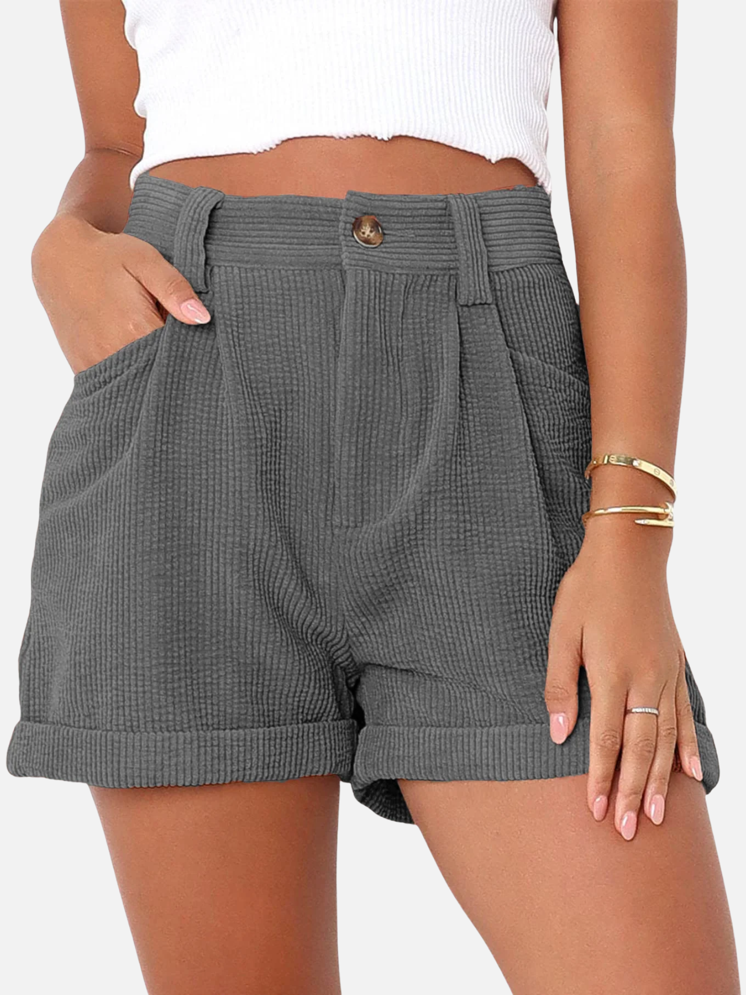 Women's High Waist Tailored Shorts